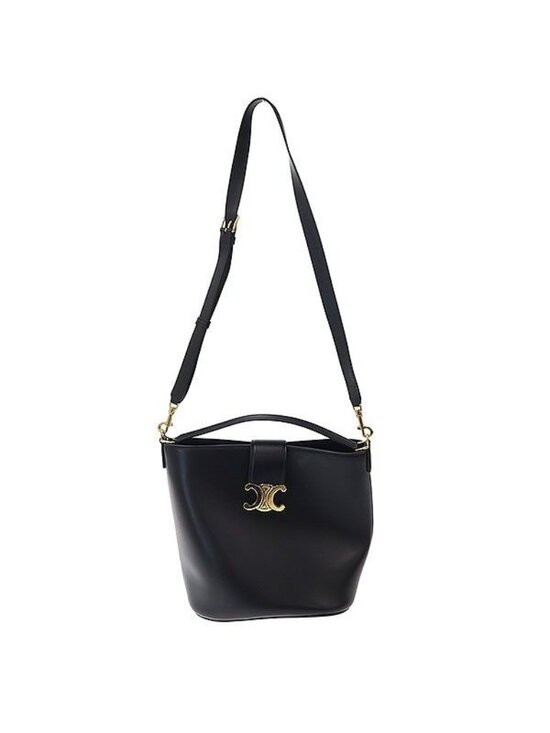 Celine Handbags - Celine Louis Bucket Bag Medium Black